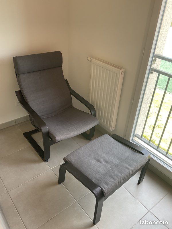 Fauteuil et repose pied IKEA Poang (image 2)