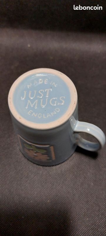 Service 6x Tasse En Céramique Avec Une Sous-tasse Vert Foncé