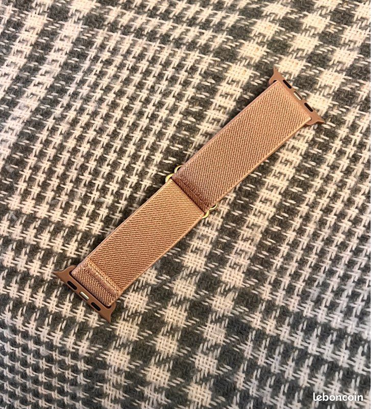 🍁Bracelet extensible montre Apple Watch 42mm, 44mm, 45mm, SE et Ultra 1 2 3 49mm couleur beige nude (image 17)