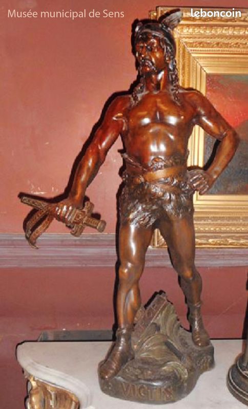 (VENDU) Brennus - Statuette par Henry Fougère (France 1872-1944) sculpture Brennos Henri (image 10)