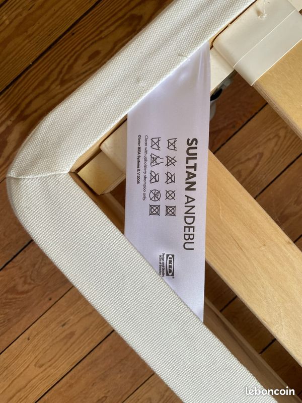 SOMMIER à LATTES IKEA avec très jolis PIEDS INOX + MATELAS IKEA SULTAN les deux quasi-neuf (image 5)
