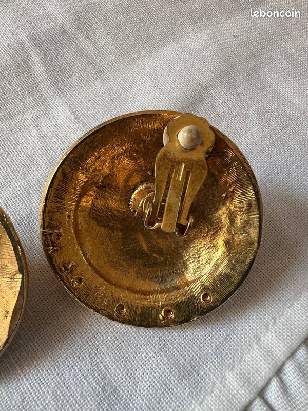 Clips D'oreilles Vintage Édouard Rambaud - Occasion - Style Rétro Et élégant