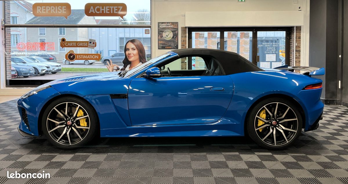 Jaguar f-type svr 5.0 v8 cabriolet / freins carbone ceramique / entretien jaguar / malus payé (image 12)