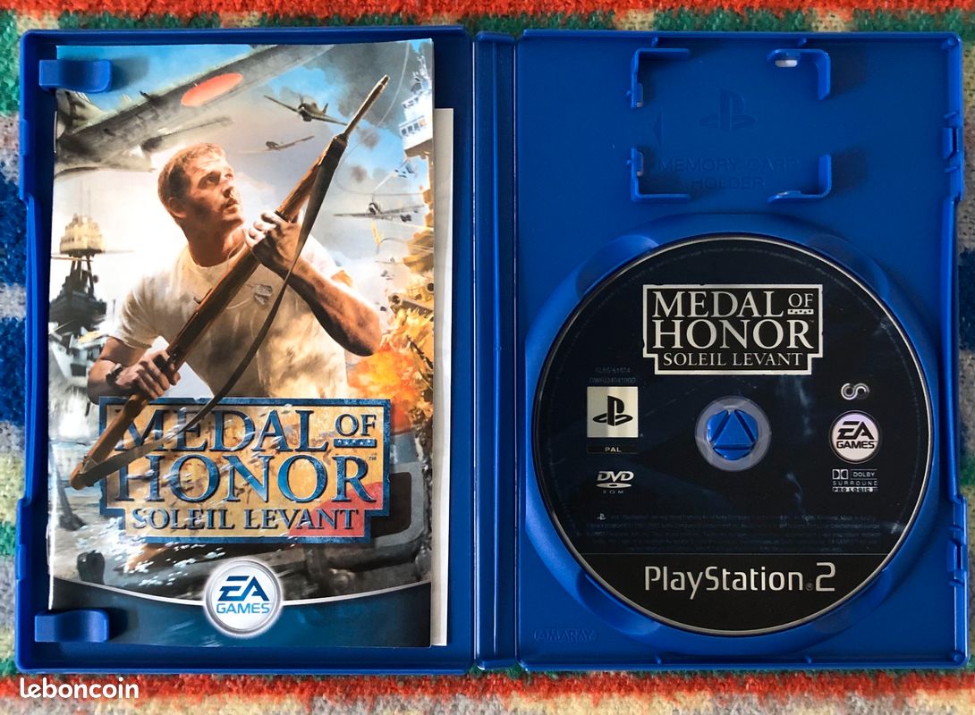 Jeu PS2 Medal Of Honor Soleil Levant – PAL, Très Bon état, Sans Notice