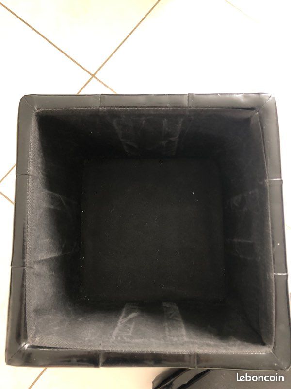 Pouf- coffre noir (Crimisa18) (image 5)