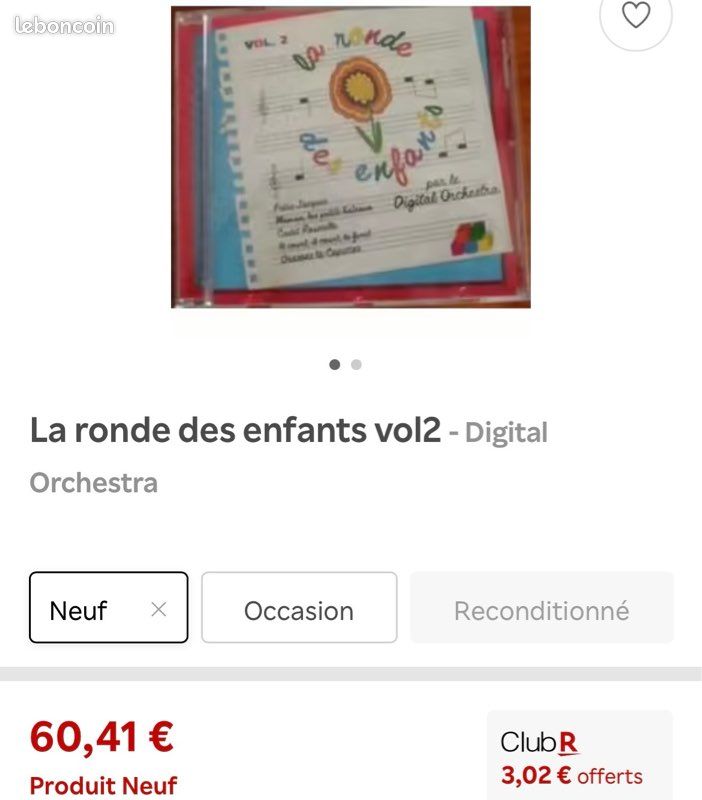 CD Vintage De Collection La Ronde Des Enfants V1 - Digital Orchestra - 1998 (image 4)