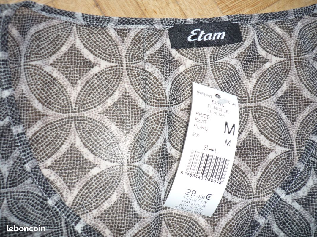 Tunique neuve Etam taille M (image 2)