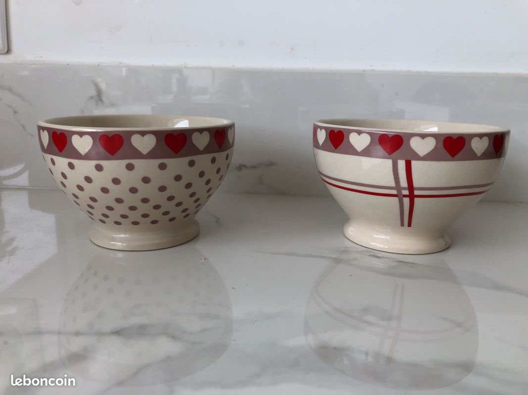 Lot deux petits bols epais neuf (image 1)
