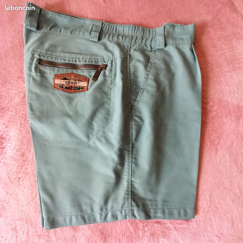 Short EIDER homme T 48 VERT été, randonnée ou autres Vêtements
