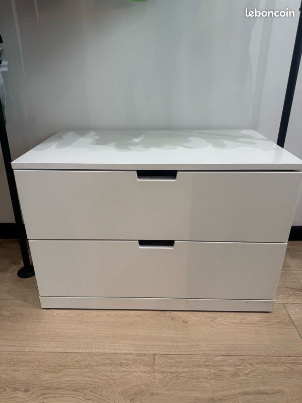 Commode NORDLI (IKEA) 2 tiroirs (image 1)