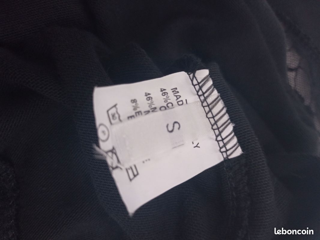 🖤 Robe Noire Élégante – Effet Dentelle & Silhouette Sublimée | Made in Italy (image 11)
