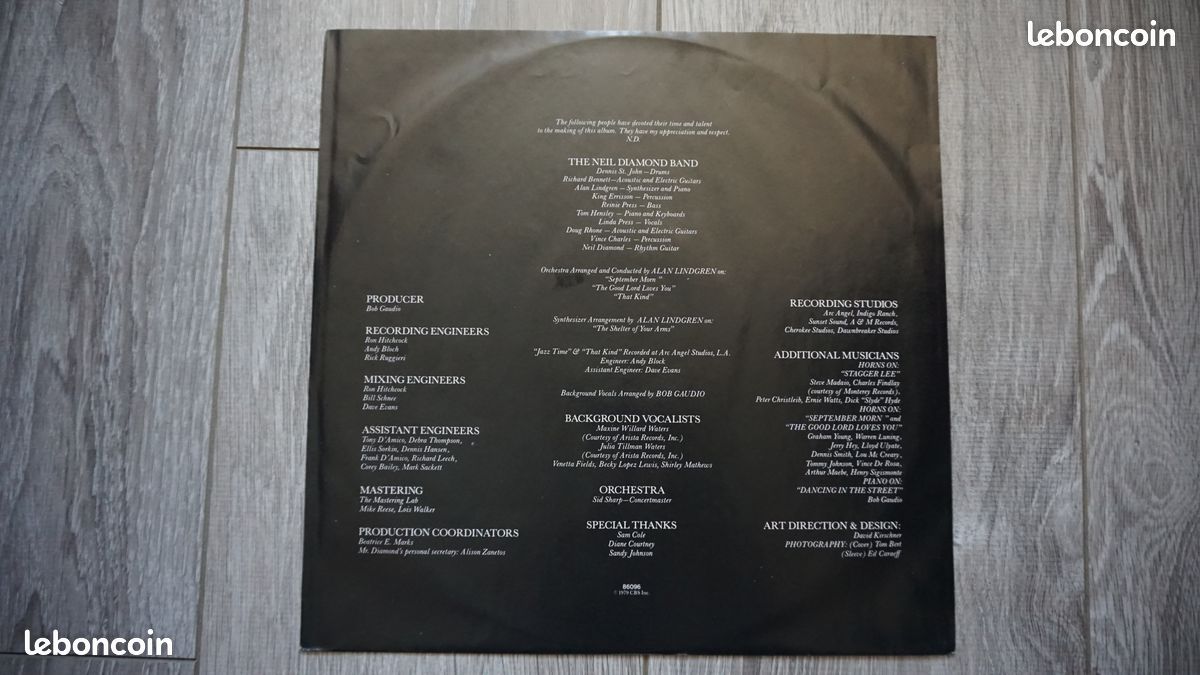LP Neil diamond "September morn" 33tr (image 3)