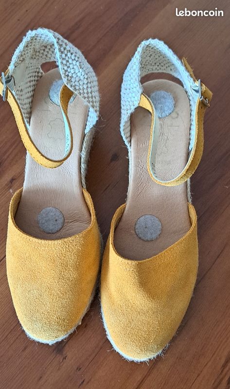 Sandales Espadrilles Espadrilles Jaunes Sandales Jaunes Pour Femme