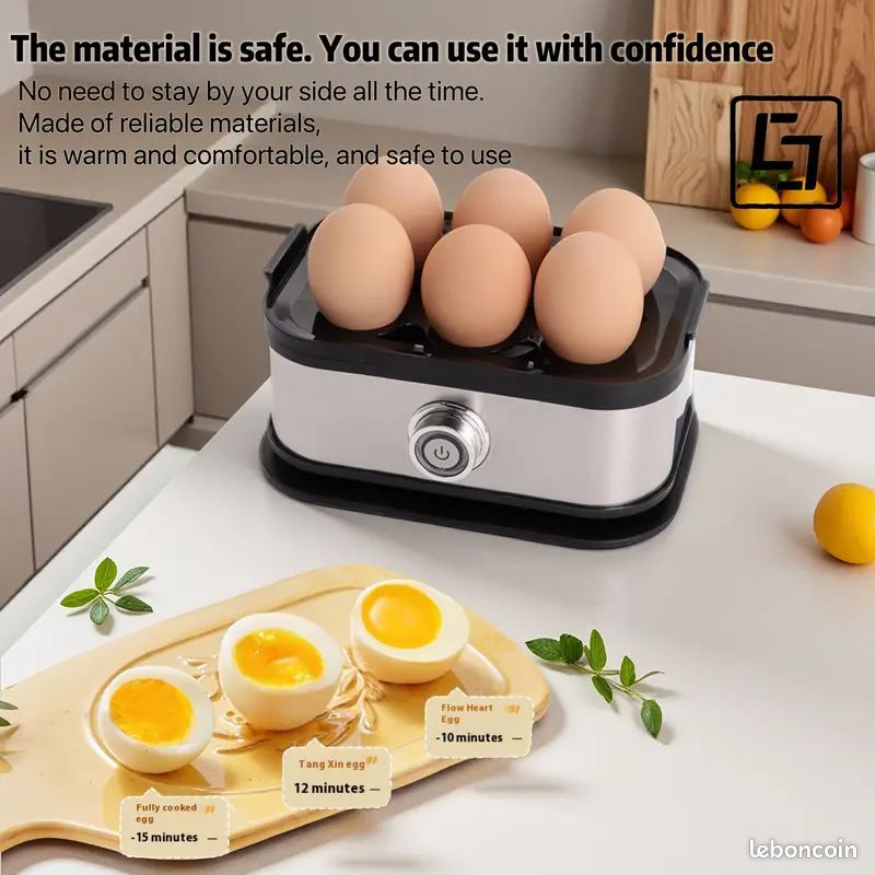 Compuye Cuiseur à oeufs multifonctionnel Mini cuiseur à vapeur d'oeufs Compuye Cuiseur à oeufs multifonctionnel Mini cuiseur à vapeur d'oeufs