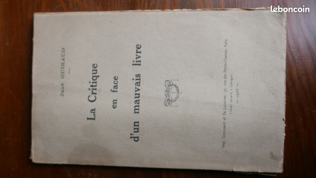 La critique en face d'un mauvais livre J Guiraud (image 2)