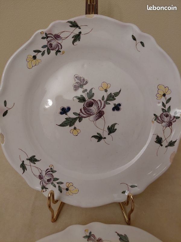 6 assiettes Saint - Sever vintage (image 7)