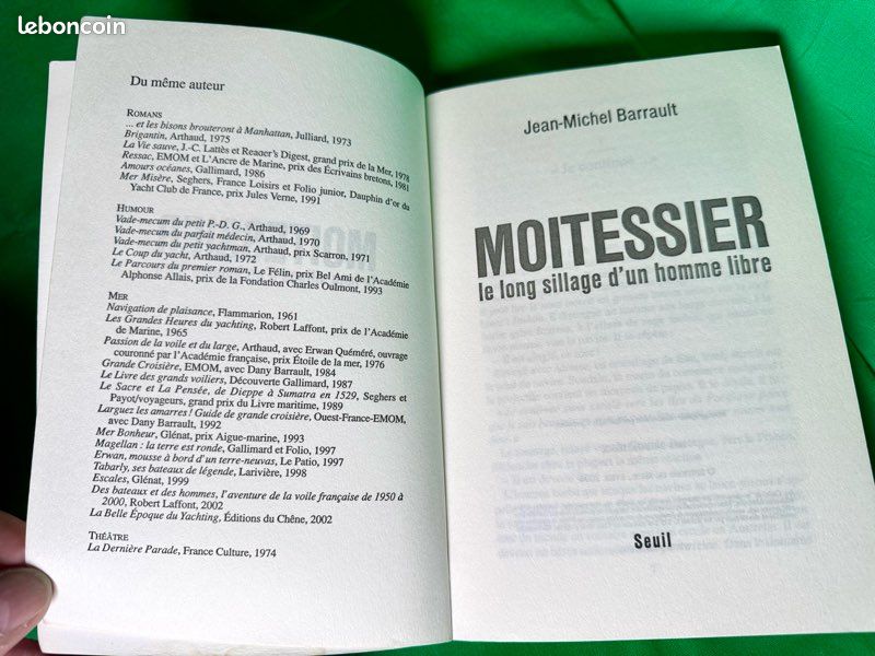 Livre biographie de Jean-Michel Barrault sur Moitessier : Le Long Sillage d’un homme libre en TBE (image 16)