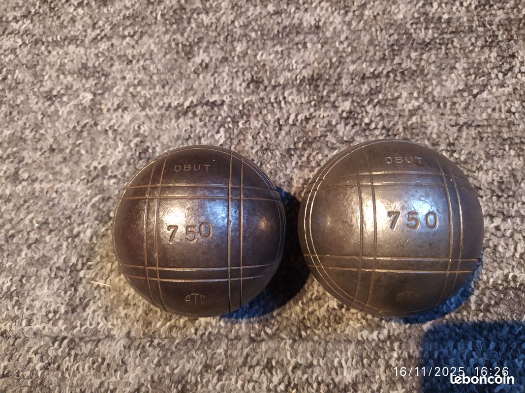 2 boules pétanque Obut ATC vintage - Sport & Plein air