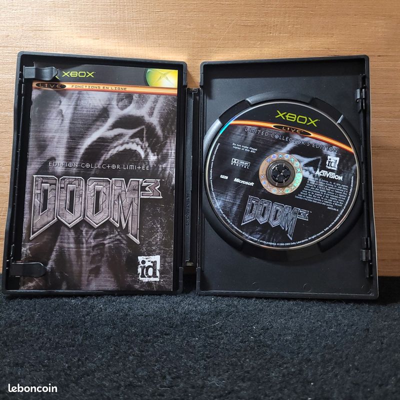 Jeu Xbox Doom 3 Complet - Version Française, Testé, Manuel Inclus, Bon état