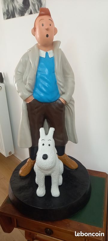Figurine Tintin Et Milou - Hauteur 10 Cm, En PVC De Qualité - Collection Exclusive, Neuve