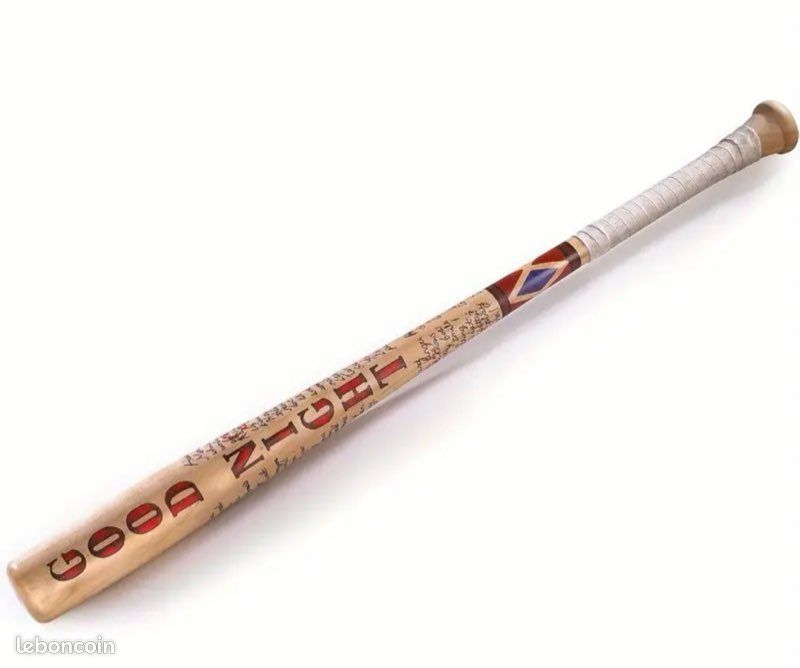 Batte De Baseball Goodnight Harley Quinn 84cm - Modèle Décoratif Ou Fonctionnel - Neuf Sous Emballage