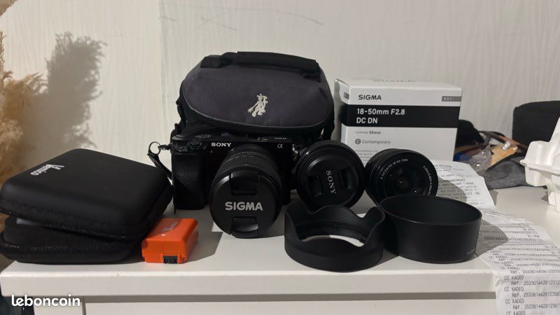 Pack Sony a6000 + 3 objectif (image 1)