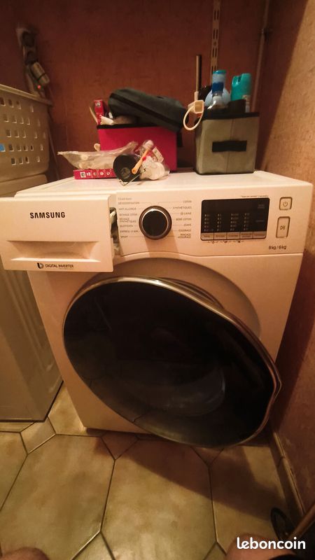 Machine à laver séchante Samsung WD80J5430AW – 8 kg / 6 kg – Bon état (image 1)