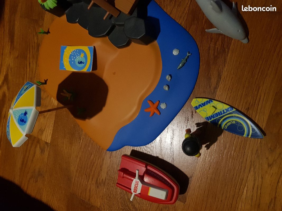 Playmobil plage, pédalo hélicoptère (image 3)