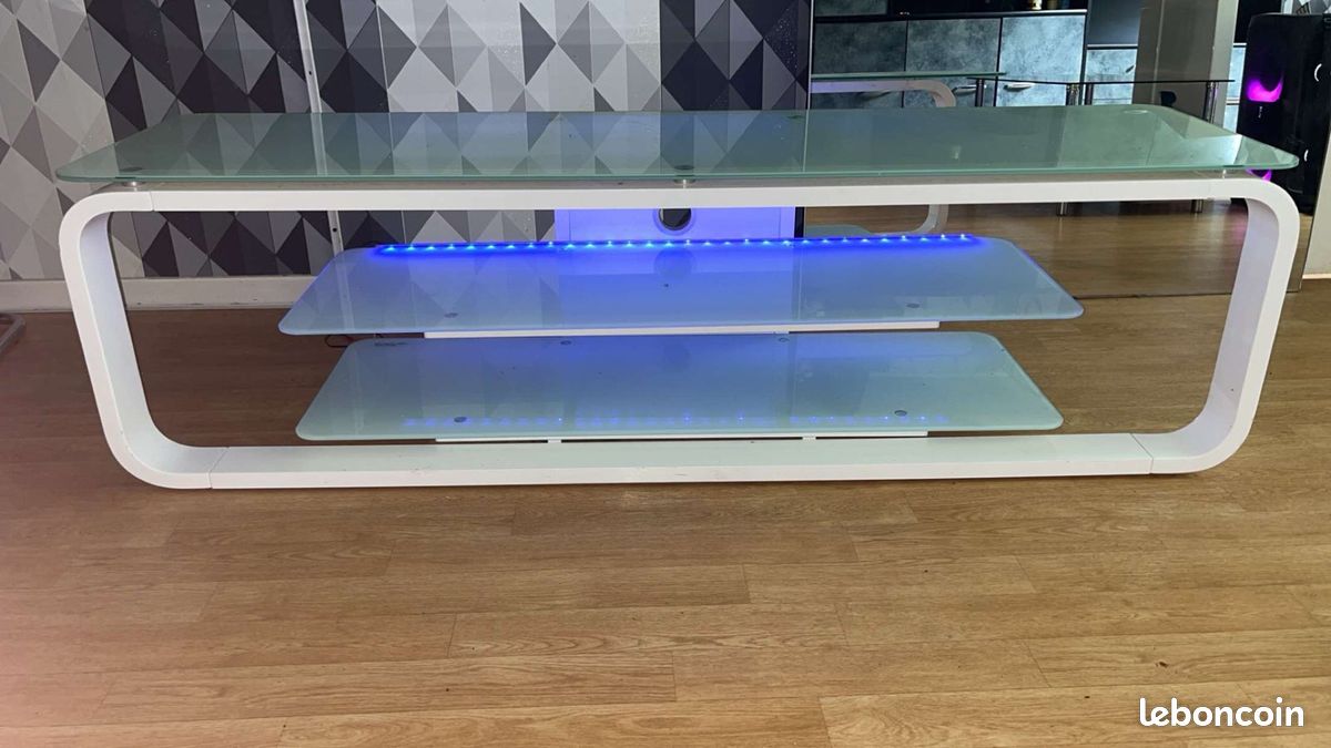 Meuble télé avc lumière bleu d origine (image 1)