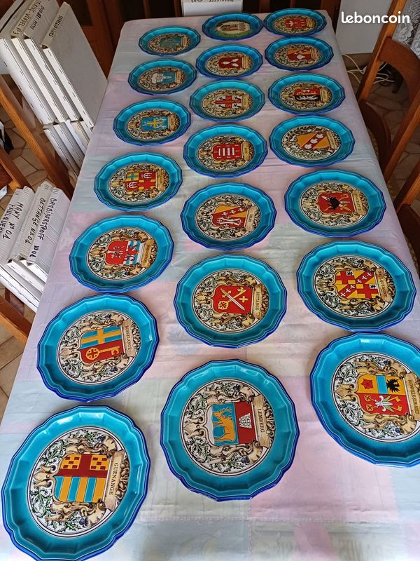 Assiette blasons Emaux de Longwy (image 3)
