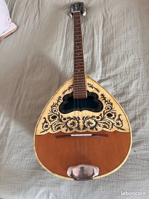 Bouzouki vintage grec authentique années 50 excellent état (image 9)