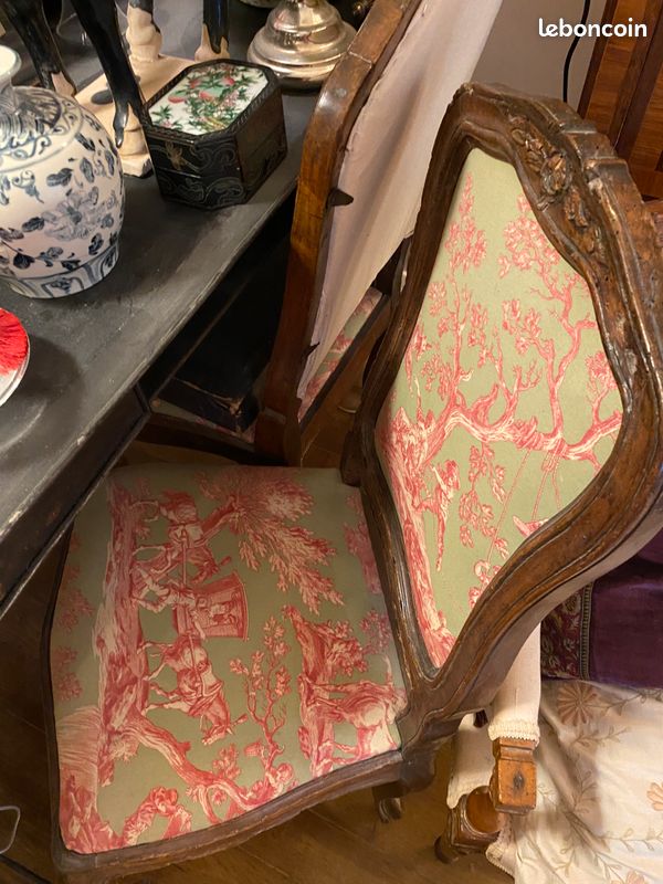 2 chaises époque Louis XV (image 1)