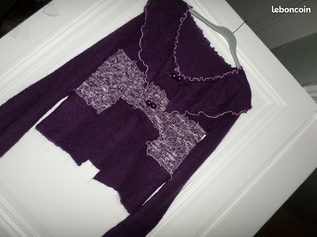 SUPERBE pull aubergine - T 38/40 (image 3)