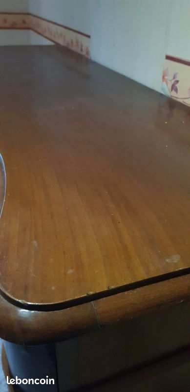 Commode vintage en bois massif 7 tiroirs (image 3)