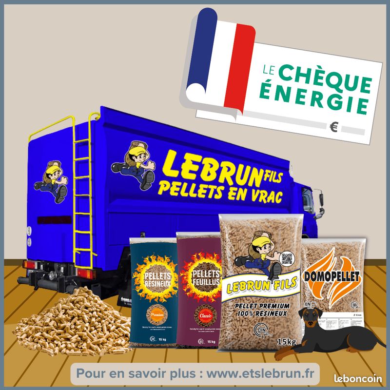 PELLETS ENERGIE VERTE CLASSIC FEUILLUS DIN+ DE 66 SACS DE 15 Kg (image 3)