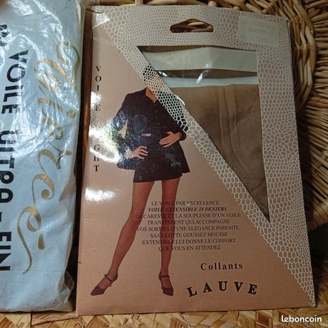 Lot De 3 Paires De Collants Vintage Tiercé - Taille 3 (Madras) - Couleur Beige - Occasion