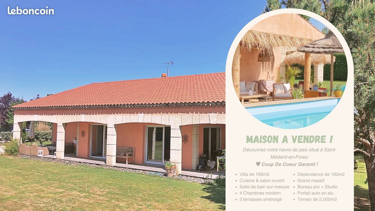 Maison 7 pièces 195 m² · à Saint-Médard-en-Forez · 195 m² · 379 000 €