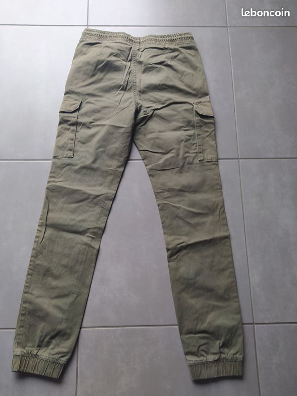 Pantalon en toile kaki 14 ans (image 2)