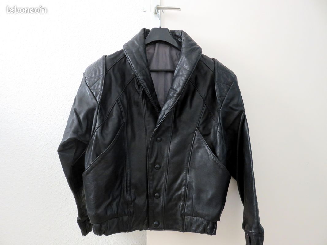 Leather Jacket Blouson Cuir Buffle Homme Blouson Cuir Skipper Homme