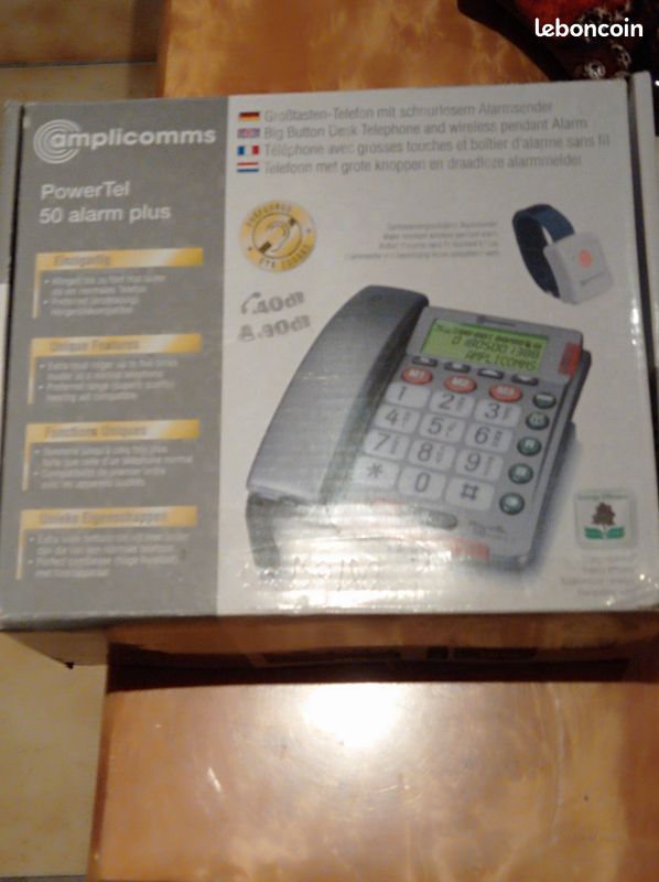 Amplcommd power tel 50 alarm plus bracelets relier (image 2)