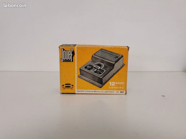 Transformateur Jouef Ancien – 220 V / 12 V Pour Circuit Routier – Fonctionnel Avec Disjoncteur
