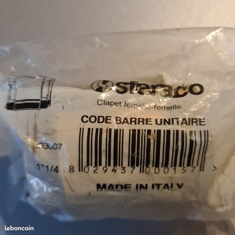 Clapet 303007 Sferaco FF 1’’1/4 DN32 PN16 (image 2)