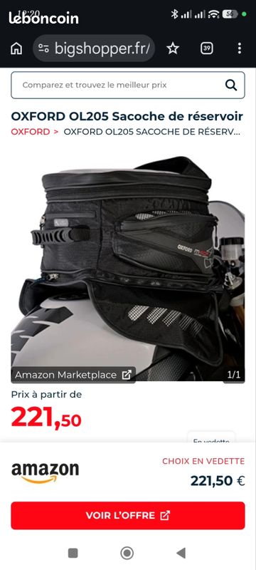 Saccoche de réservoir Oxford 40L (image 3)