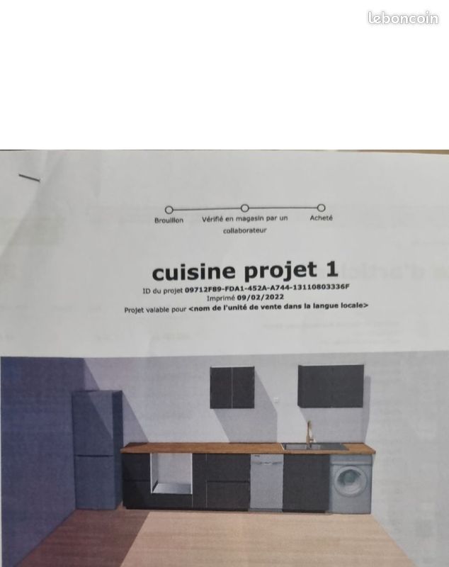 Cuisine Ikea très bonne état de mars 2022 (image 6)