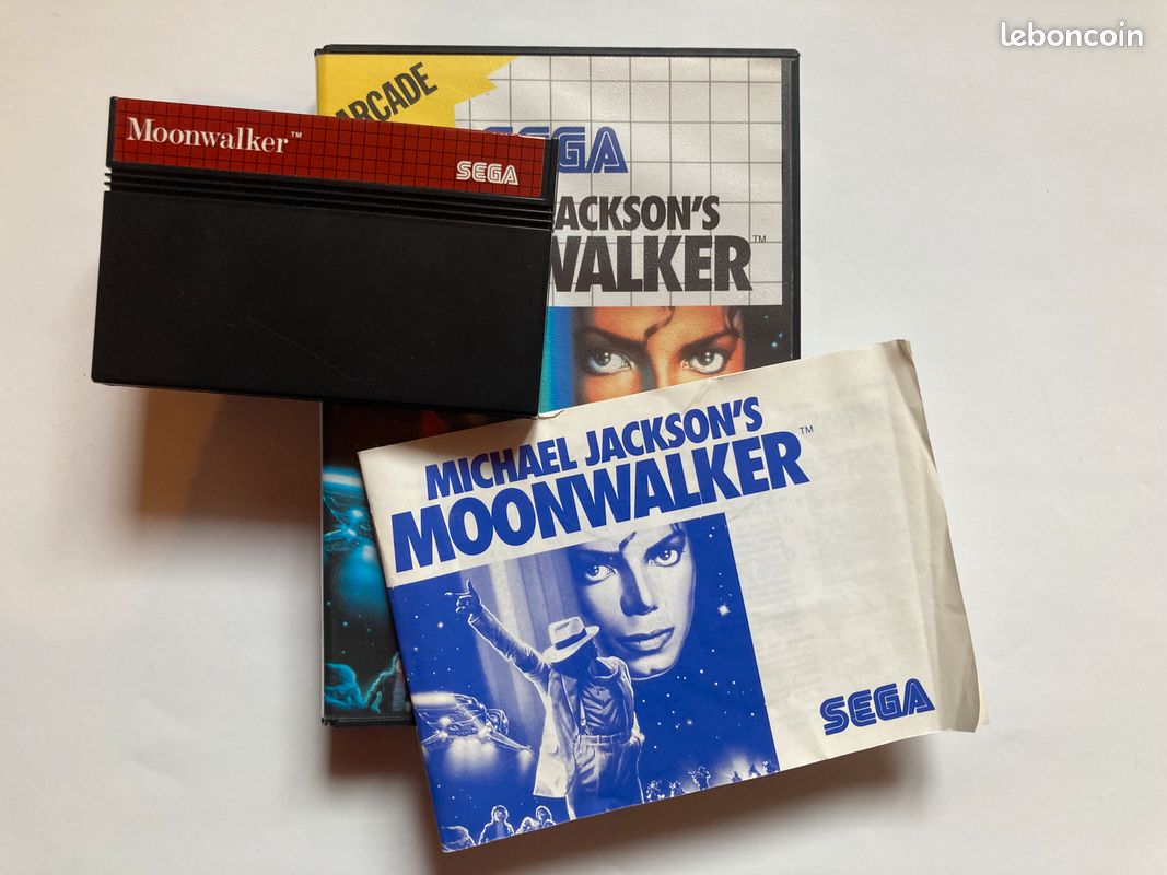 MICHAEL JACKSON'S MOONWALKER - Jeu original Sega Master System - occasion - complet - Jeux vidéo