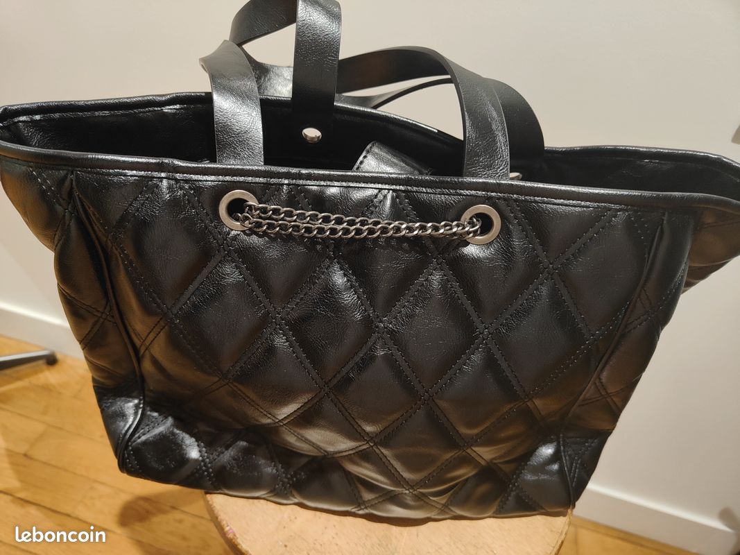 Grand sac noir Zara Accessoires Bagagerie