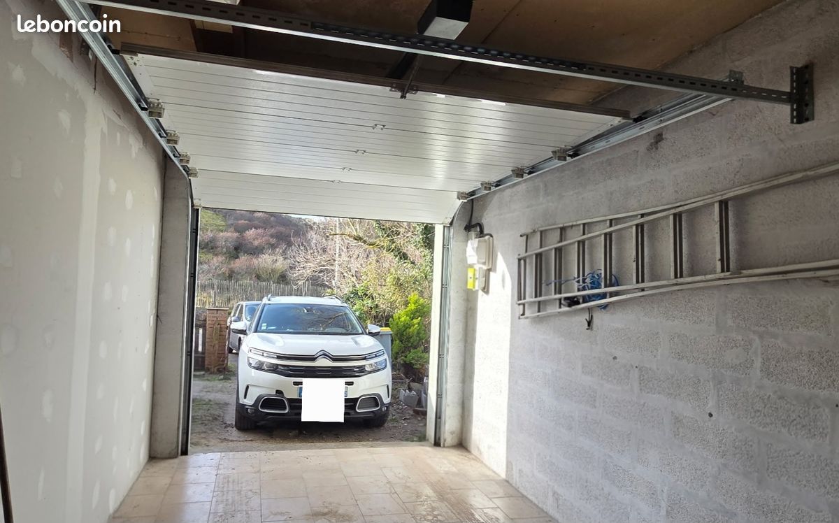 Porte de garage en acier laqué blanc (image 2)