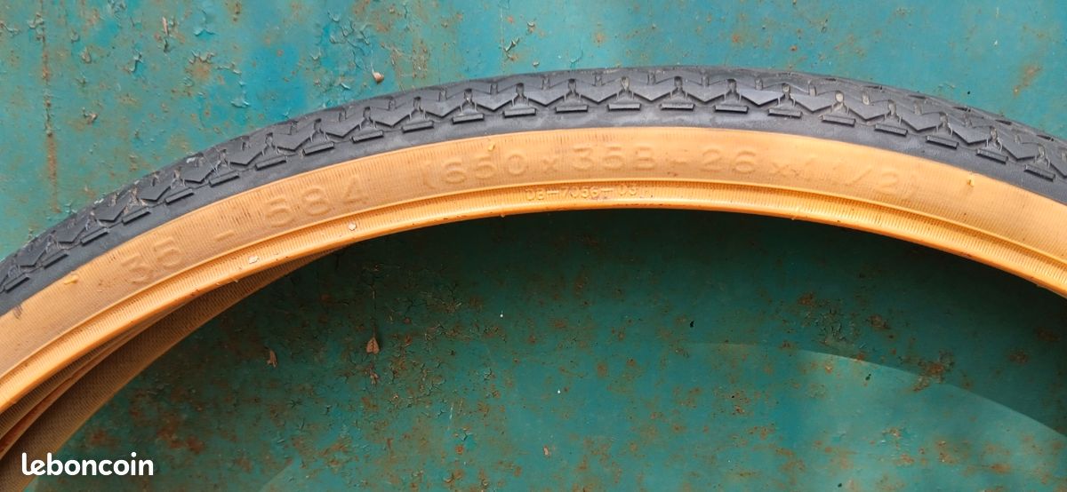 Lot De 2 Jantes De Vélo Vintage 650 X 35 B / 26'' 1 1/2 – Aluminium – Pièces Anciennes
