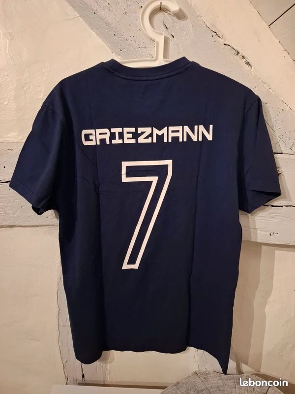 T-shirt Officiel Griezmann – Équipe De France – Collection FFF – Adulte, Coupe Ajustée, Coton, Manches Courtes