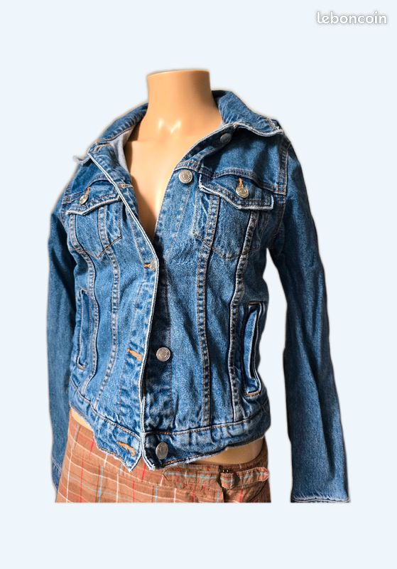 Veste en jeans y2k taille du 32 oversize au 36 (image 1)